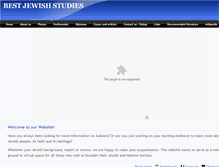 Tablet Screenshot of bestjewishstudies.com